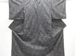 古典柄織り出し手織り紬着物アンサンブル